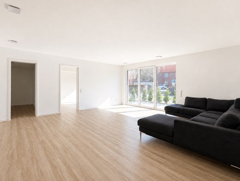 Bezugsfreie 3-Zimmer-Neubauwohnung im Erdgeschoss mit Terrasse auf ca. 89,40 m².